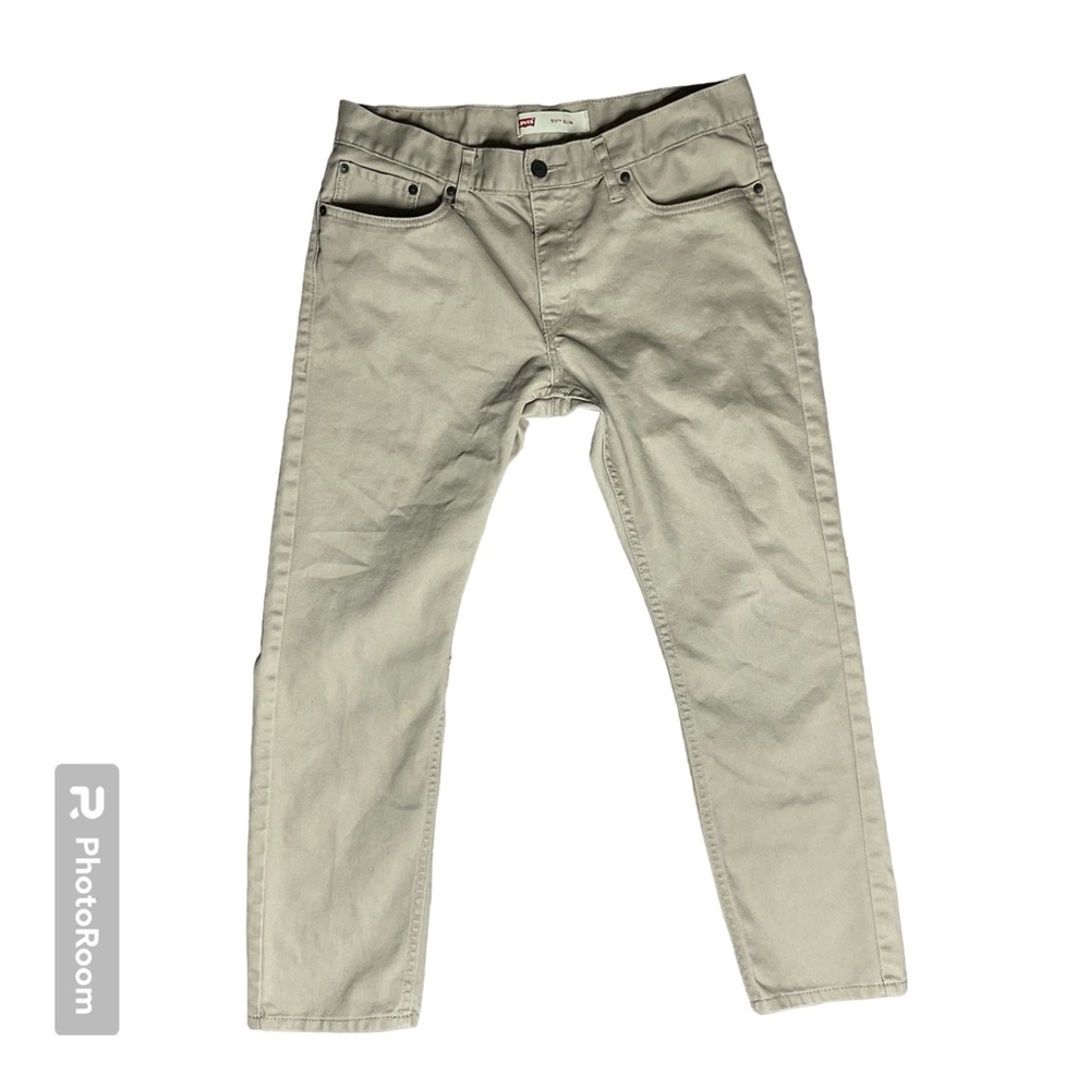 Levi’s 511 slim mens 33 by 28 khaki cream pants